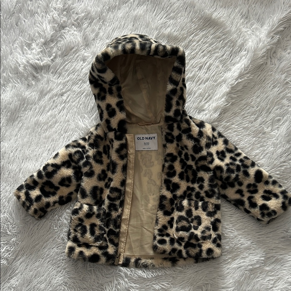 Old Navy Kids Leopard print Soft Jacket